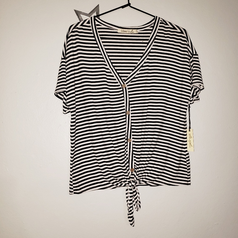 Liberty Love Stripes Top Size M